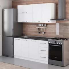 Minar 165 Cm Mutfak Dolabı Beyaz 165-B2