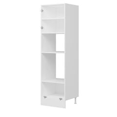 Alvinka Mutfak Modül Mbr_B 60-H210Cm Boy Ank Dolabı Beyaz Kumtaşı Mdf