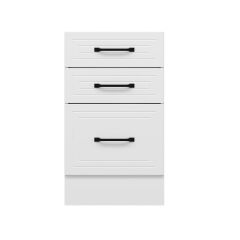 Alvinka Mutfak Modül Mbr_A Alt 3Ç1B2K Nray 50Cm Dolap Beyaz Beyaz Mdf