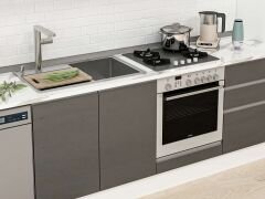 Alvinka 390X222 Cm High Gloss Mutfak Dolabı Mbb-E90B40S60-1 High Gloss | Antrasit - Suntalam