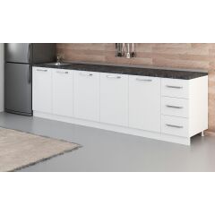 Minar 280 Cm Mutfak Dolabı Beyaz 280-B1-Alt Modül