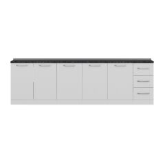 Minar 280 Cm Mutfak Dolabı Beyaz 280-B1-Alt Modül