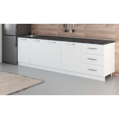 Minar 280 Cm Mutfak Dolabı Beyaz 280-B2-Alt Modül