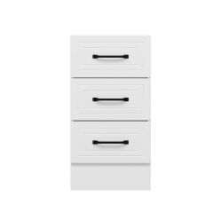 Alvinka Mutfak Modül Mbr_A Alt 3Ç Nray 45Cm Dolap Beyaz Beyaz Suntalam