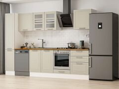 Alvinka 300X210 Cm Klasik Mebran Mutfak Dolabı Beyaz Beyaz Mb-E80B40S60-3