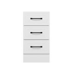 Alvinka Mutfak Modül Mbr_A Alt 3Ç 45Cm Dolap Beyaz Beyaz Mdf