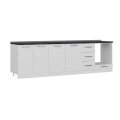 Minar 280 Cm Mutfak Dolabı Beyaz 280-B6-Alt Modül