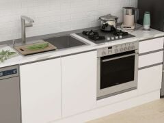 Alvinka 290X210 Cm High Gloss Mutfak Dolabı M-E90S40S40-2 High Gloss | Beyaz - Mdf