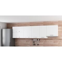 Minar 280 Cm Mutfak Dolabı Beyaz 280-B8-Üst Modül