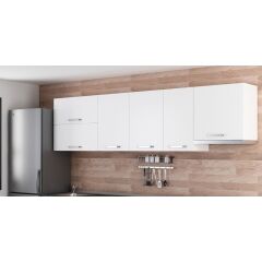 Minar 280 Cm Mutfak Dolabı Beyaz 280-B8-Üst Modül