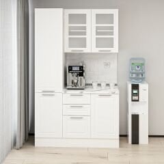 Alvinka Kahve Köşesi 135Cm Mbr_C Beyaz Beyaz