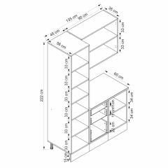 Alvinka Kahve Köşesi 135Cm Mbr_C Beyaz Beyaz