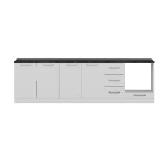 Minar 280 Cm Mutfak Dolabı Beyaz 280-B9-Alt Modül