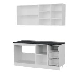 Minar 175 Cm Mutfak Dolabı Beyaz Dore 175-D1