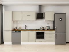 Alvinka 310X210 Cm Klasik Mebran Mutfak Dolabı Mb-E80B50S60-2 Mebran | Kumtaşı - Suntalam