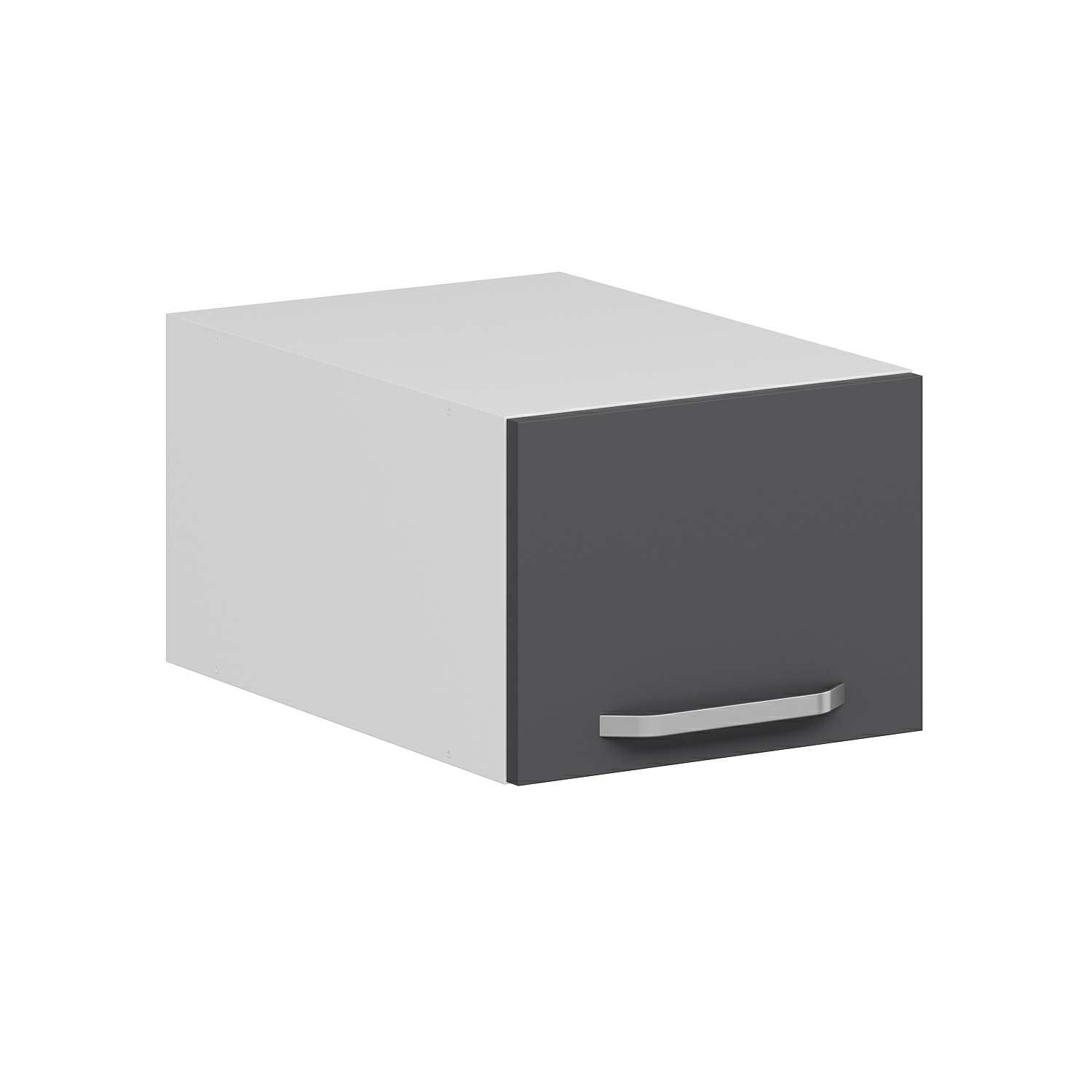 Alvinka Mutfak Modül Duz Üst 1Yk 40-H30Cm Yuk Dolap Beyaz Antrasit Mdf