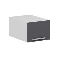 Alvinka Mutfak Modül Duz Üst 1Yk 40-H30Cm Yuk Dolap Beyaz Antrasit Mdf