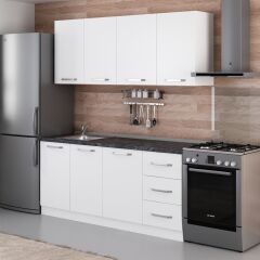 Minar 185 Cm Mutfak Dolabı Beyaz 185-B1