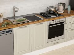 Alvinka 310X210 Cm Klasik Mebran Mutfak Dolabı Mb-E80B50S60-3 Mebran | Kumtaşı - Suntalam