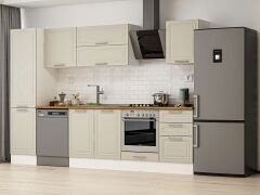 Alvinka 300X210 Cm Klasik Mebran Mutfak Dolabı Beyaz Beyaz Mb-E80B50S50-2
