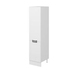 Alvinka Mutfak Modül Mbr_A 50-H210Cm Boy Dolabı Beyaz Beyaz Mdf