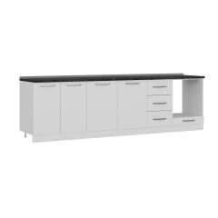 Minar 285 Cm Mutfak Dolabı Beyaz 285-B3-Alt Modül