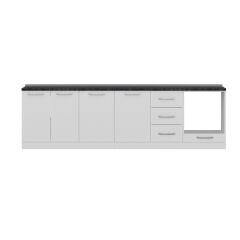 Minar 285 Cm Mutfak Dolabı Beyaz 285-B3-Alt Modül