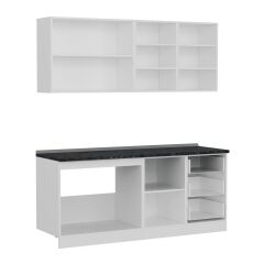 Minar 190 Cm Mutfak Dolabı Beyaz 190-B2