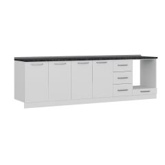 Minar 285 Cm Mutfak Dolabı Beyaz 285-B6-Alt Modül