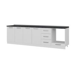 Minar 285 Cm Mutfak Dolabı Beyaz 285-B6-Alt Modül