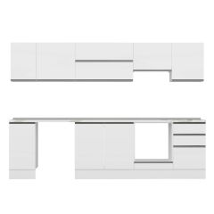 abı M-E90S40S50-1 High Gloss | Beyaz - Mdf