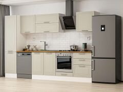 Alvinka 310X210 Cm Klasik Mebran Mutfak Dolabı Beyaz Beyaz Mb-E80B50S60-2