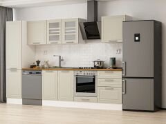 Alvinka 310X210 Cm Klasik Mebran Mutfak Dolabı Beyaz Beyaz Mb-E80B50S60-3