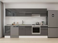 abı M-E90S40S50-1 High Gloss | Antrasit - Mdf