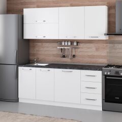 Minar 195 Cm Mutfak Dolabı Beyaz 195-B2