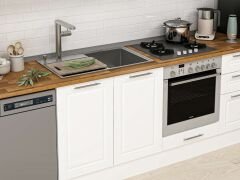 Alvinka 300X210 Cm Klasik Mebran Mutfak Dolabı Beyaz Beyaz Mb-E80B60S40-3