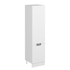 Alvinka Mutfak Modül Mbr_A 60-H240Cm Boy Dolabı Beyaz Beyaz Mdf