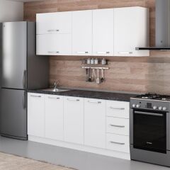 Minar 200 Cm Mutfak Dolabı Beyaz 200-B1