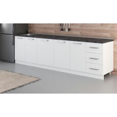 Minar 290 Cm Mutfak Dolabı Beyaz 290-B1-Alt Modül