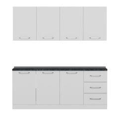 Minar 200 Cm Mutfak Dolabı Beyaz 200-B2