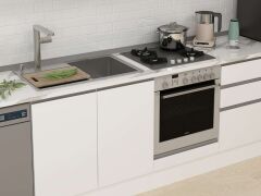 Alvinka 310X210 Cm High Gloss Mutfak Dolabı M-E90S40S60-1 High Gloss | Beyaz - Suntalam