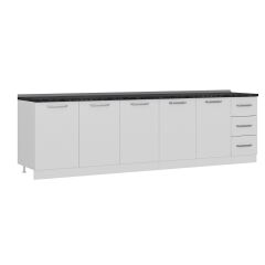 Minar 290 Cm Mutfak Dolabı Beyaz 290-B2-Alt Modül