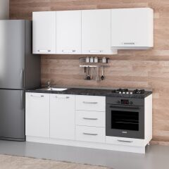 Minar 200 Cm Mutfak Dolabı Beyaz 200-B5