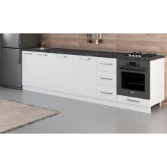 Minar 290 Cm Mutfak Dolabı Beyaz 290-B3-Alt Modül