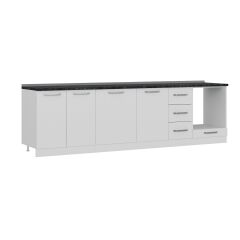 Minar 290 Cm Mutfak Dolabı Beyaz 290-B3-Alt Modül