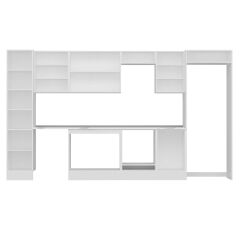 Alvinka 385X222 Cm High Gloss Mutfak Dolabı Mbb-E90B45S50-2 High Gloss | Antrasit - Mdf