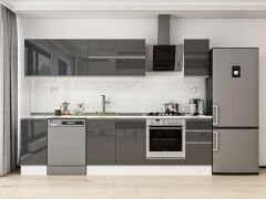 Alvinka 280X210 Cm High Gloss Mutfak Dolabı M-E80S40S40-2