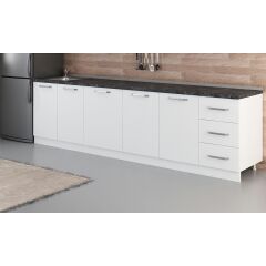 Minar 295 Cm Mutfak Dolabı Beyaz 295-B1-Alt Modül