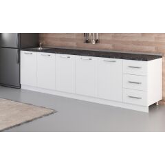 Minar 295 Cm Mutfak Dolabı Beyaz 295-B2-Alt Modül