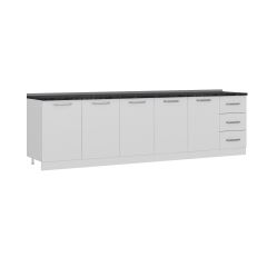 Minar 295 Cm Mutfak Dolabı Beyaz 295-B2-Alt Modül